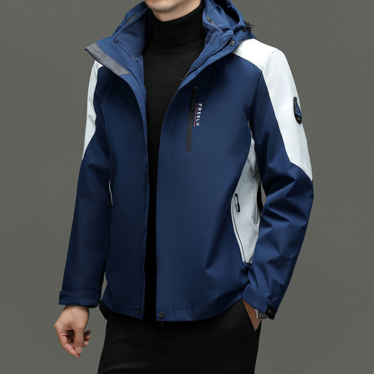 Functional jacket for men with innovative water-repellent properties Lune London