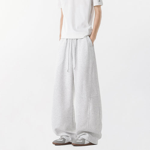 Casual wide pants for men with elastic waistband and practical side pockets Lune London