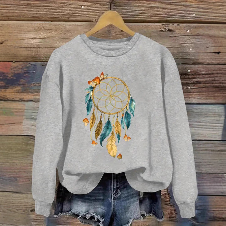 Sweatshirt pour femme avec design artistique de capteur de rêves Chic & Stil