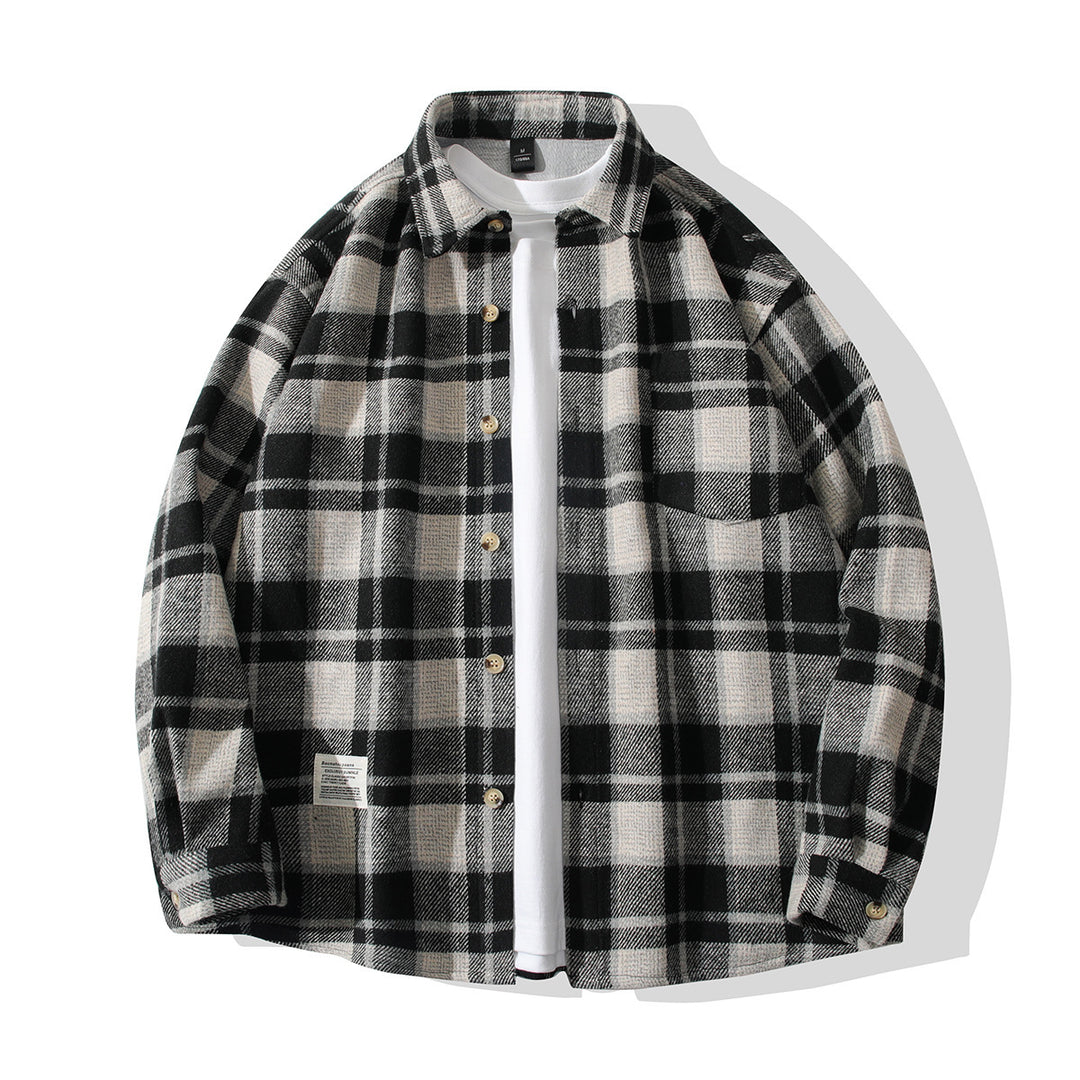 Comfortable plaid flannel shirt for men Lune London