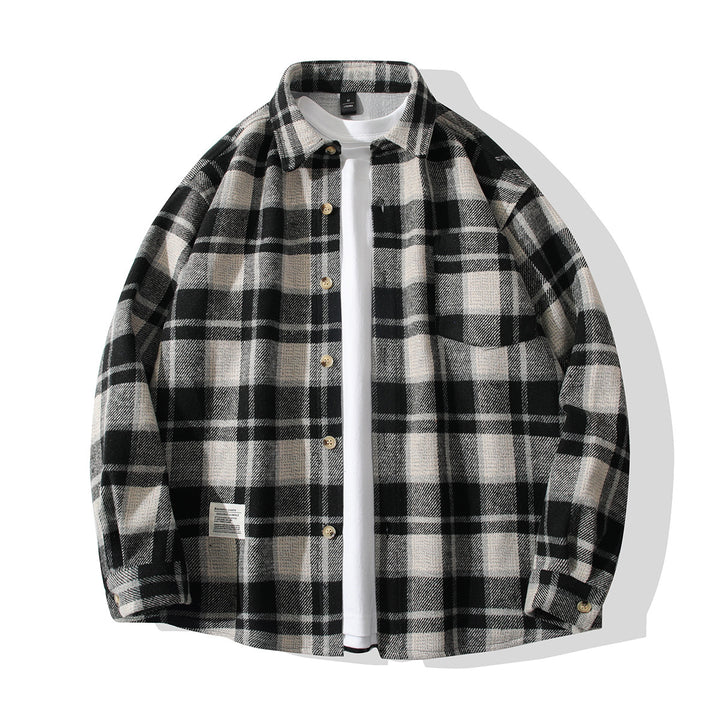 Comfortable plaid flannel shirt for men Lune London