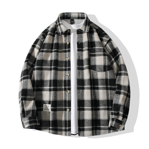 Comfortable plaid flannel shirt for men Lune London