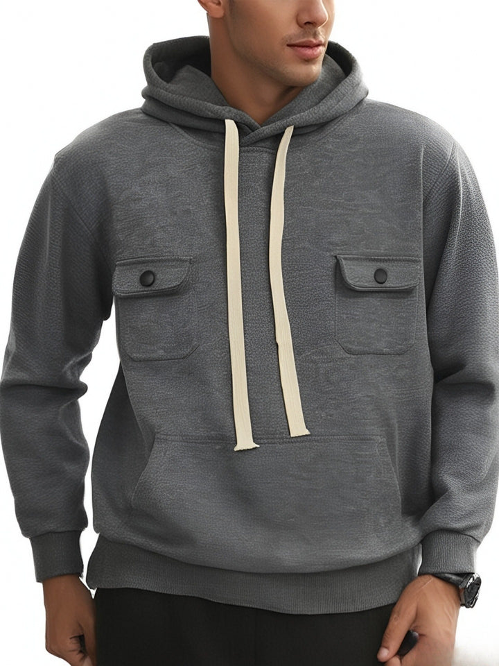 Men's hoodie with practical pockets and modern design Lune London