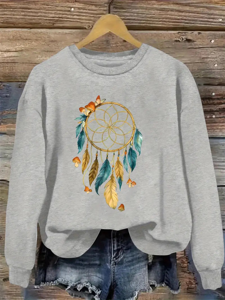 Sweatshirt pour femme avec design artistique de capteur de rêves Chic & Stil