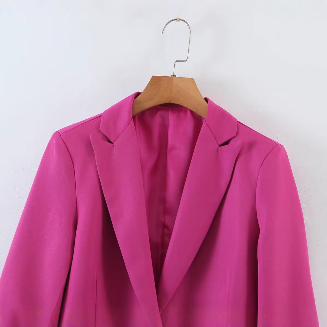 Blazer Élégant Femme à Coupe Ajustée et Col Rabattu Chic & Stil