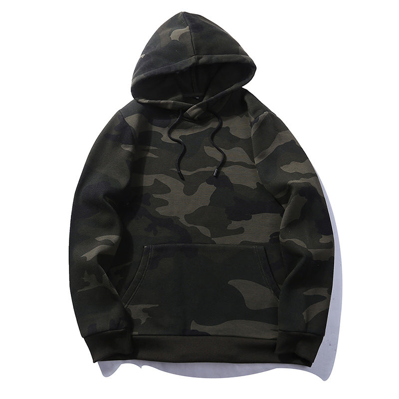 Casual hoodie for men with a modern camouflage design Lune London