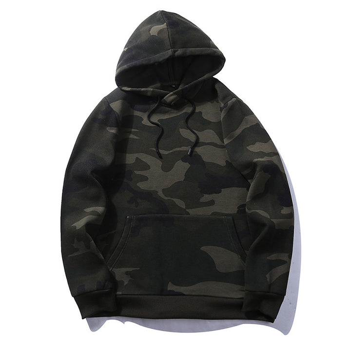Casual hoodie for men with a modern camouflage design Lune London