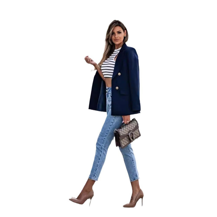 Elegant blazer for women with double-breasted buttons and a modern cut Lune London