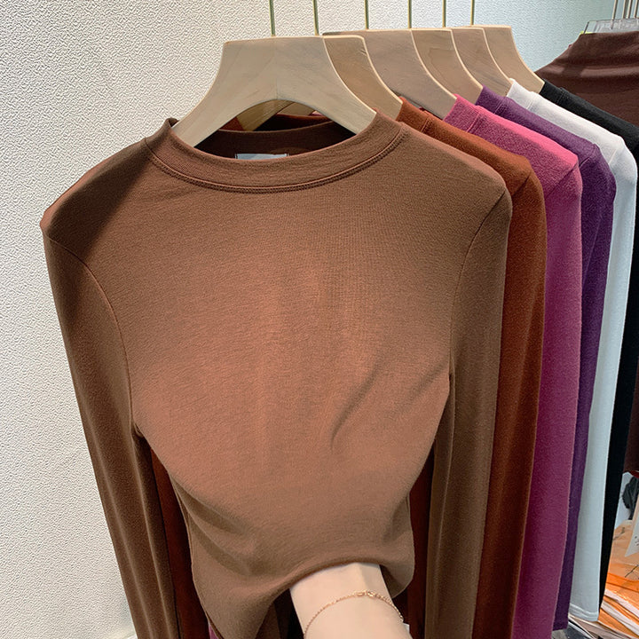 Women's casual long sleeve shirt with fine texture Chic & Stil
