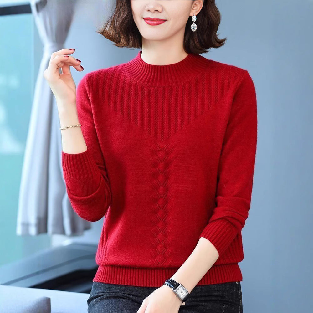 Pull en maille élégant pour femme avec motif en relief moderne Chic & Stil