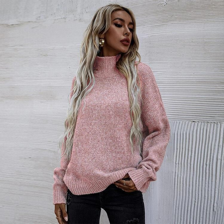Sweater women with high collar and oversized relaxed fit Lune London