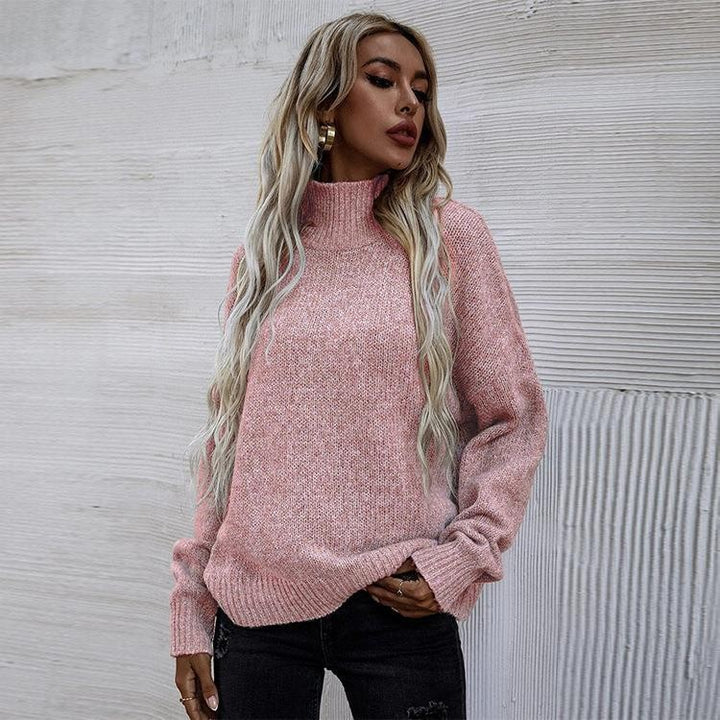 Sweater women with high collar and oversized relaxed fit Lune London