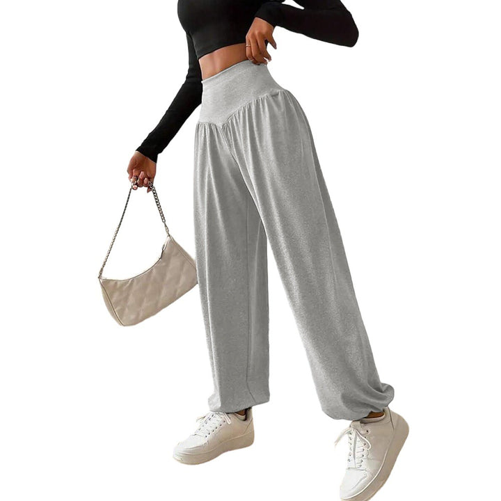 Pantalons larges aérés pour femme avec taille haute Chic & Stil