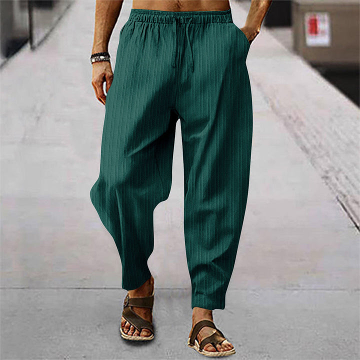 Casual fine striped trousers for men Chic and Style