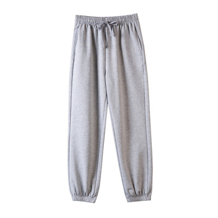 Women's leisure pants with elastic waistband and modern cuffs Chic & Stil
