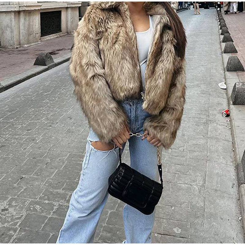 Ladies teddy coat with trendy cut Lune London