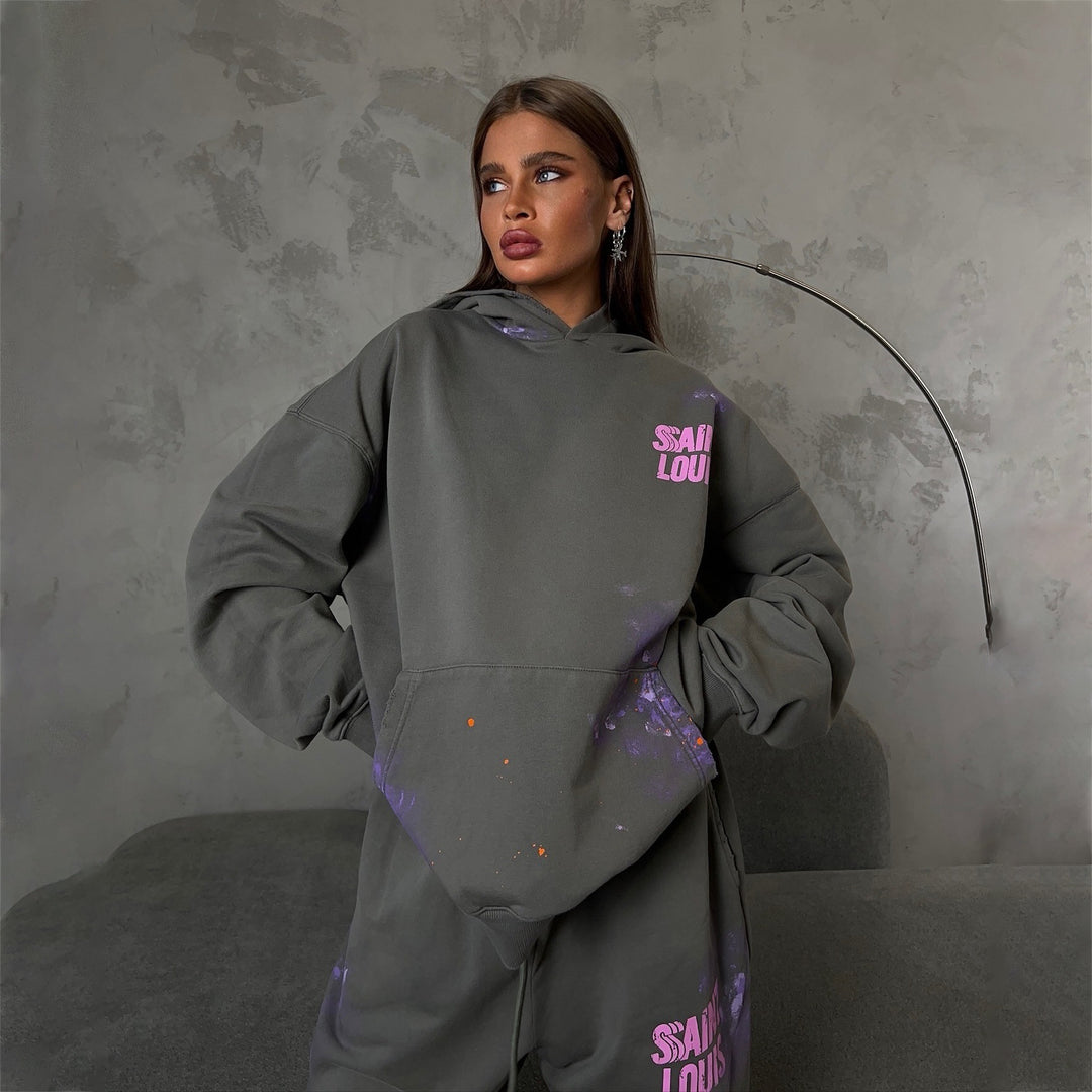 Casual set for women, oversized, with a loose hoodie and comfortable jogging pants Lune London