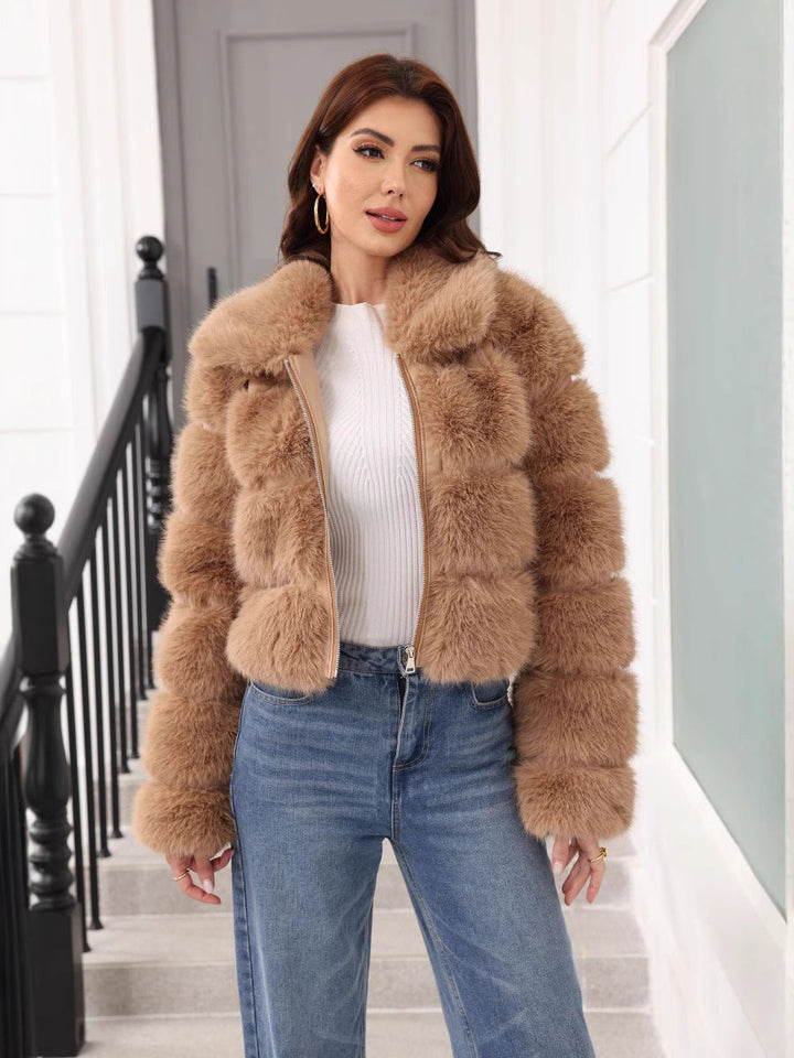 Lune London | Ladies Fashion Faux Fur Winter Jacket