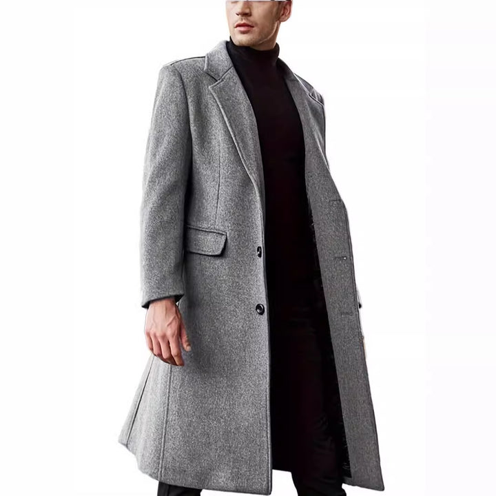 Elegant classic long coat for men Lune London