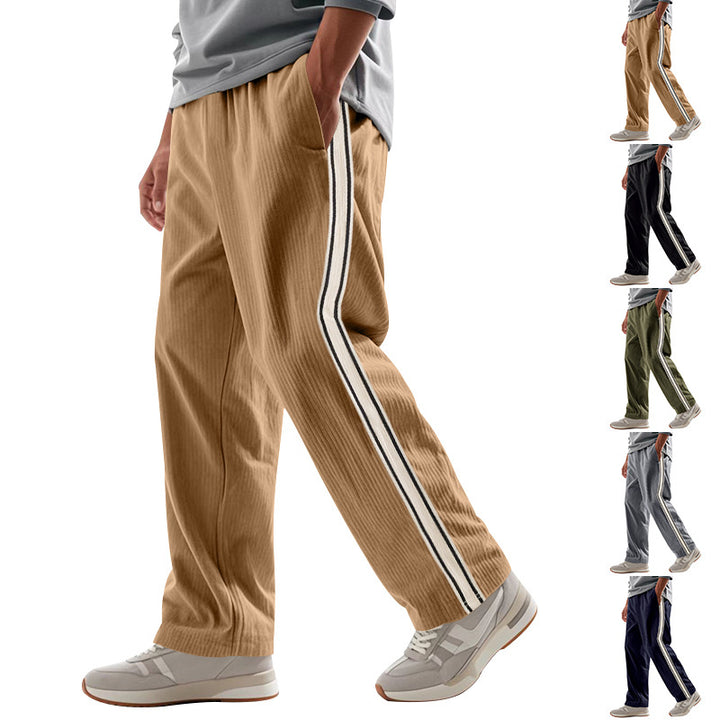 Lune London men's casual sports pants with side stripes