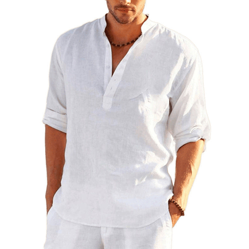 Elegant shirt for men embroidered with flowers Lune London