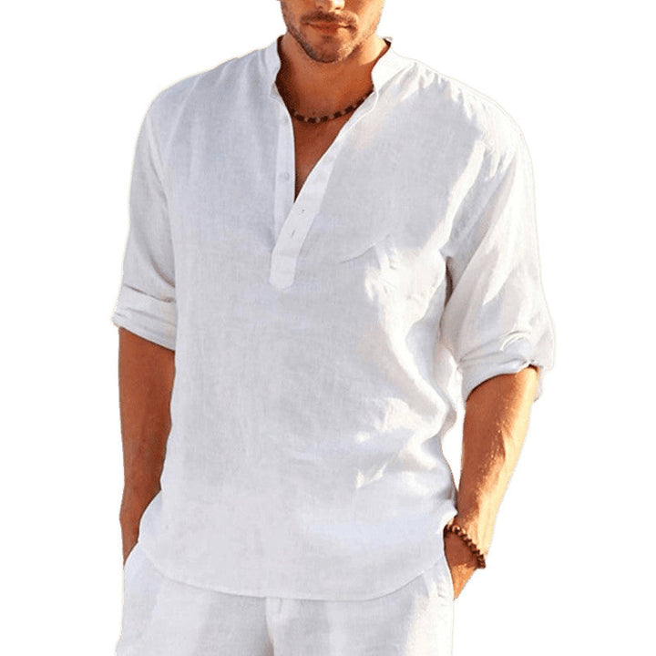 Elegant shirt for men embroidered with flowers Lune London