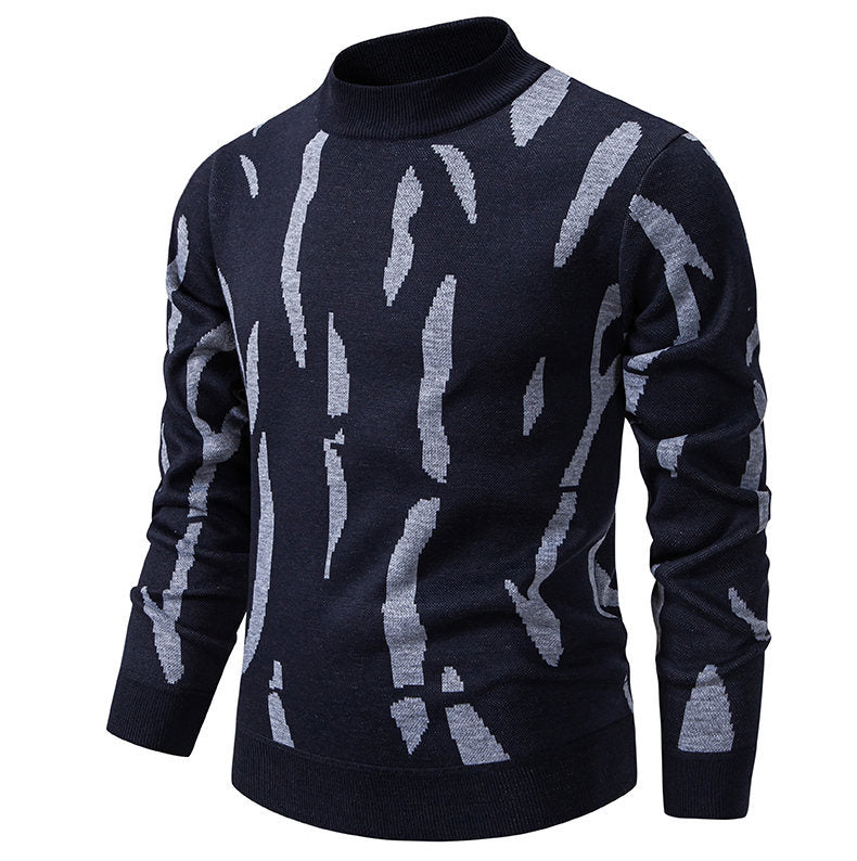 Chic and stylish graphic pattern sweater for men
