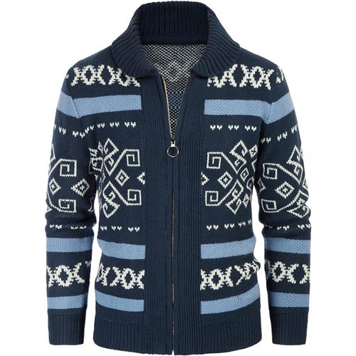 Ladies cardigan with modern pattern Lune London