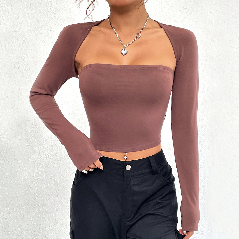 Haut pour femmes avec encolure asymétrique et manches longues Chic & Stil