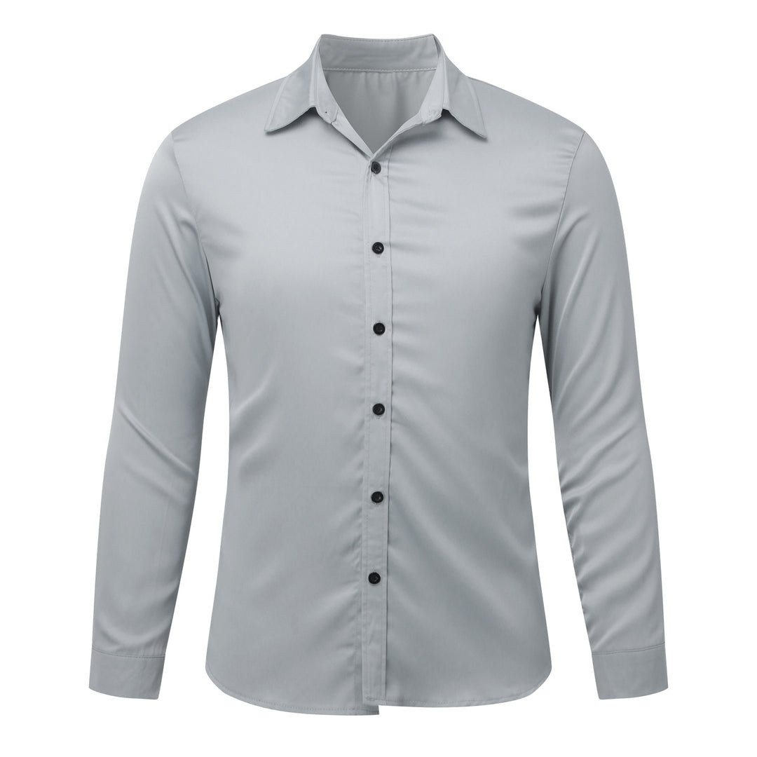 Men's Elegant Long Sleeve Shirt in Fine Fabric Lune London