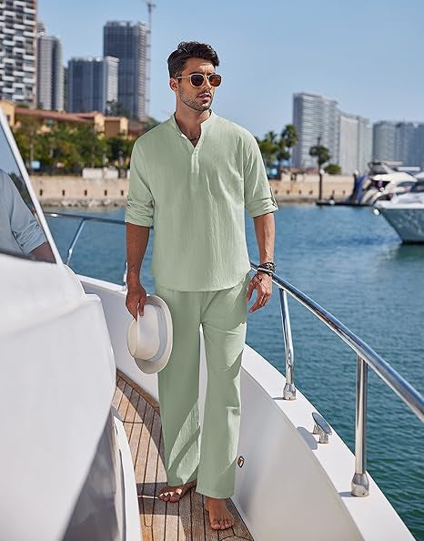 Men's Relaxed Chic Coastal Lounge Set