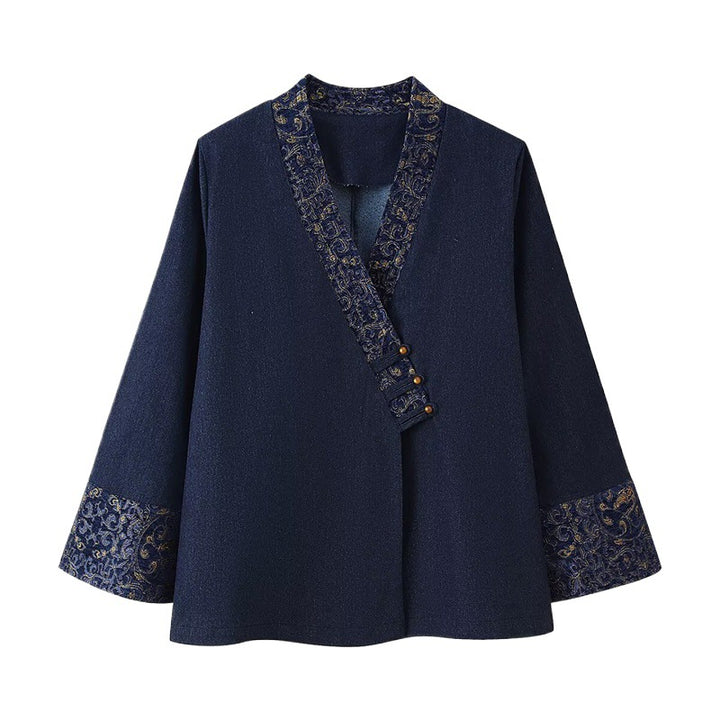 Veste mode pour femmes avec broderie élégante et coupe asymétrique Lune London