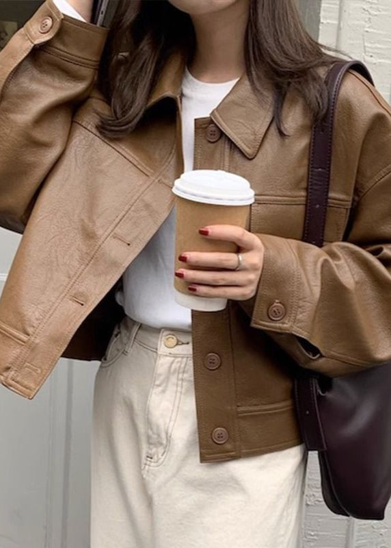 Lune London | Ridge – Faux Leather Cropped Jacket