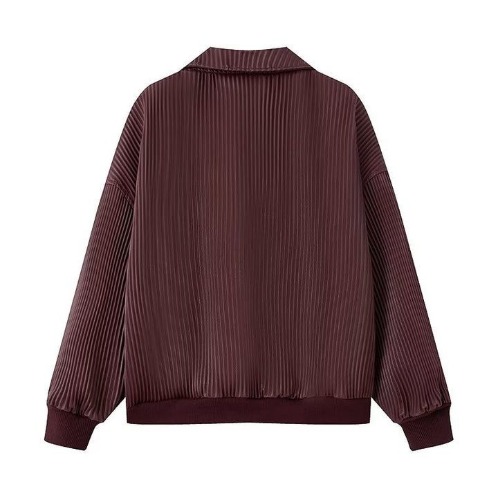 Veste matelassée tendance pour femmes avec un élégant motif à côtes Lune London