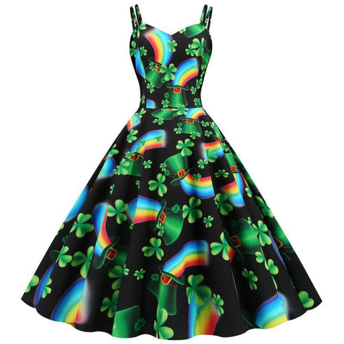 Robe A-line ludique pour femmes avec motif vif Chic & Stil
