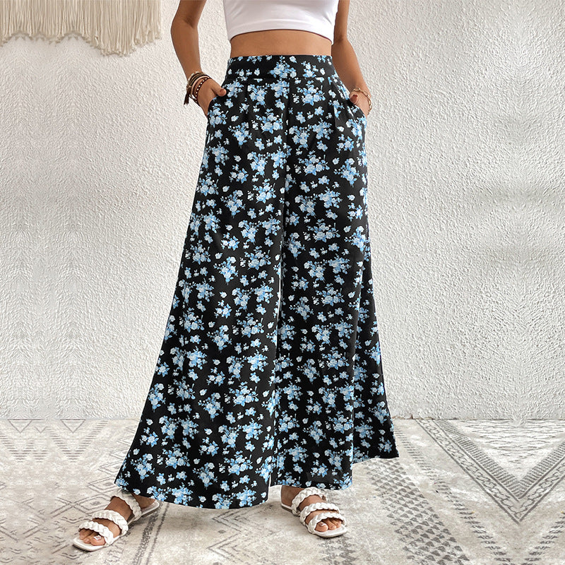 Chic and Stylish Floral Wide Leg Pants for Women