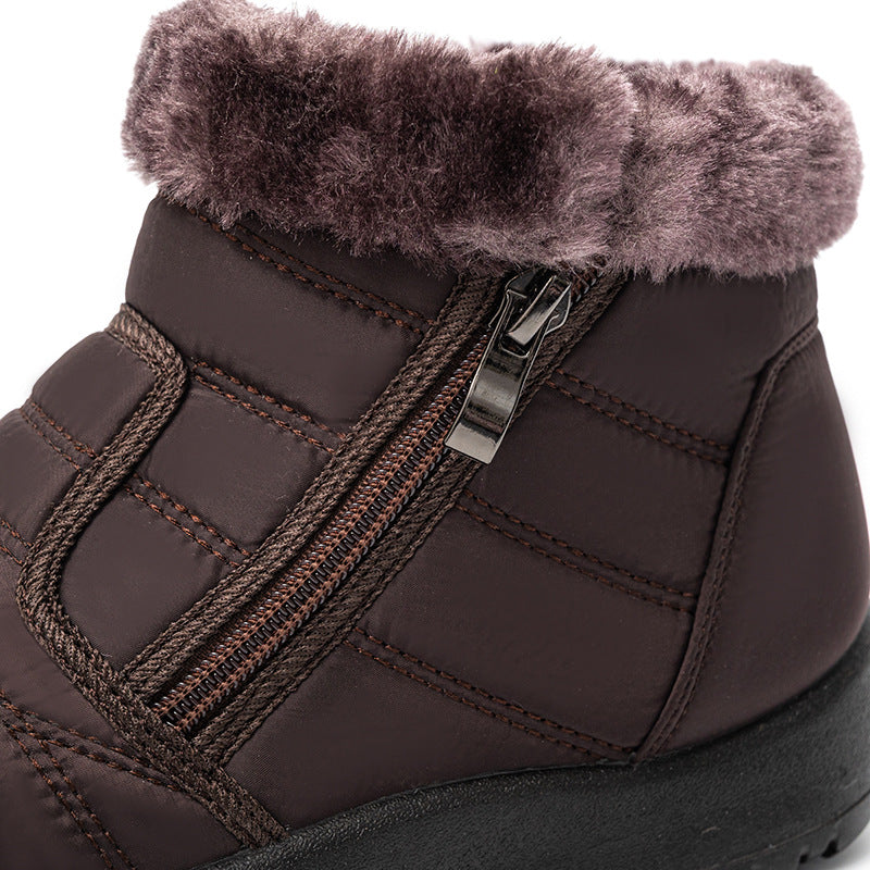 Bottes d'hiver isolées pour femmes avec semelle antidérapante et fermeture éclair pratique Lune London