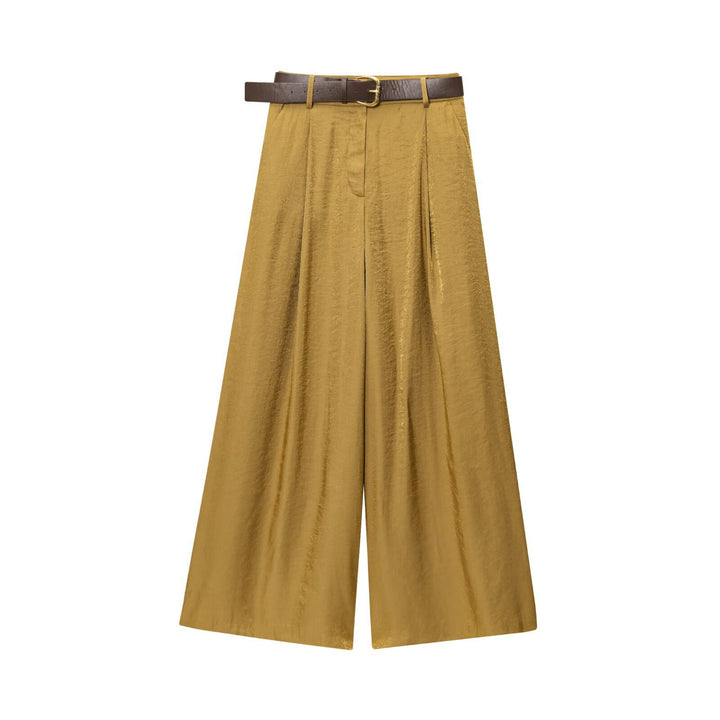 Femme pantalon large élégant Palazzo avec ceinture Lune London