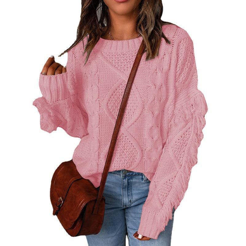 Woman's sweater with textured knit Lune London