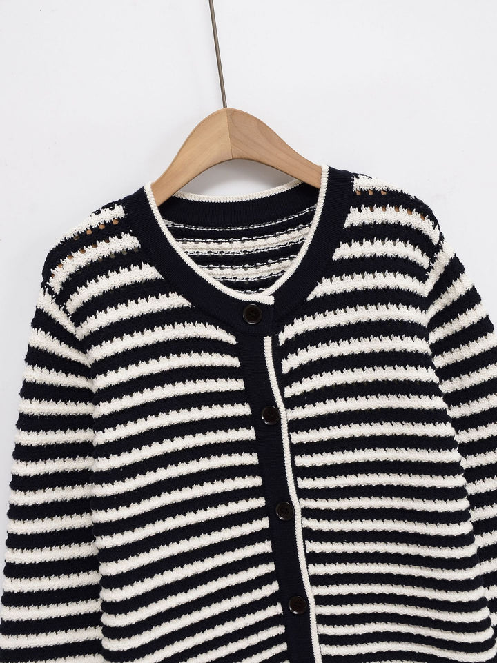 Femme gilet rayé Chic und Stil