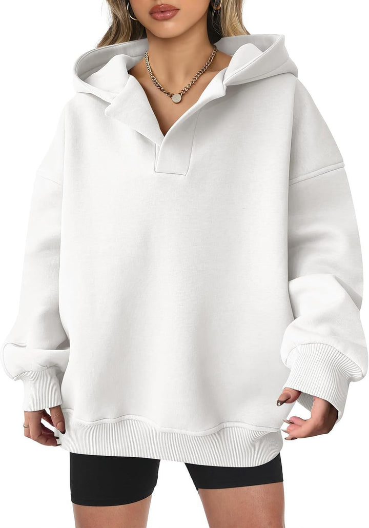 Oversized hoodie for women with trendy collar and voluminous sleeves Lune London