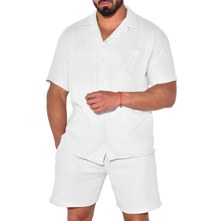 Men's short sleeve shirt and shorts set Lune London