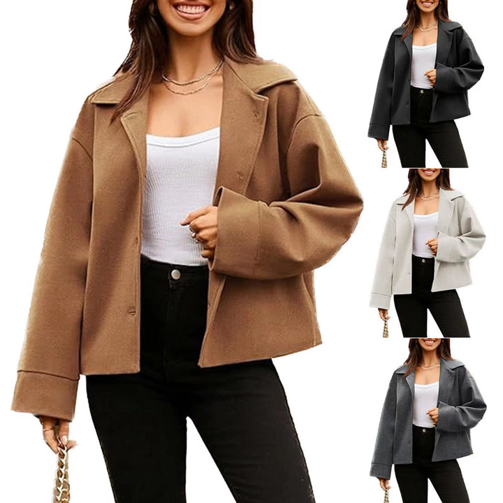 Ladies Elegant Oversized Jacket in soft textured fabric and relaxed fit Lune London