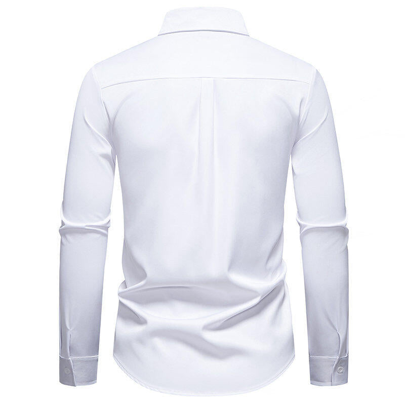 Elegant Embroidered Long Sleeve Shirt for Men Chic und Stil
