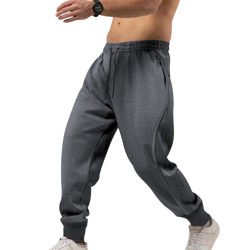 Men's athletic fitness jogging pants with pockets and elastic waistband Lune London
