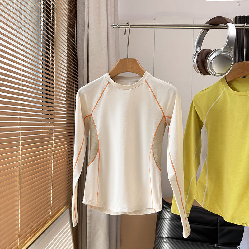 Chemise sportive à manches longues pour femmes avec système de ventilation innovant Chic & Stil