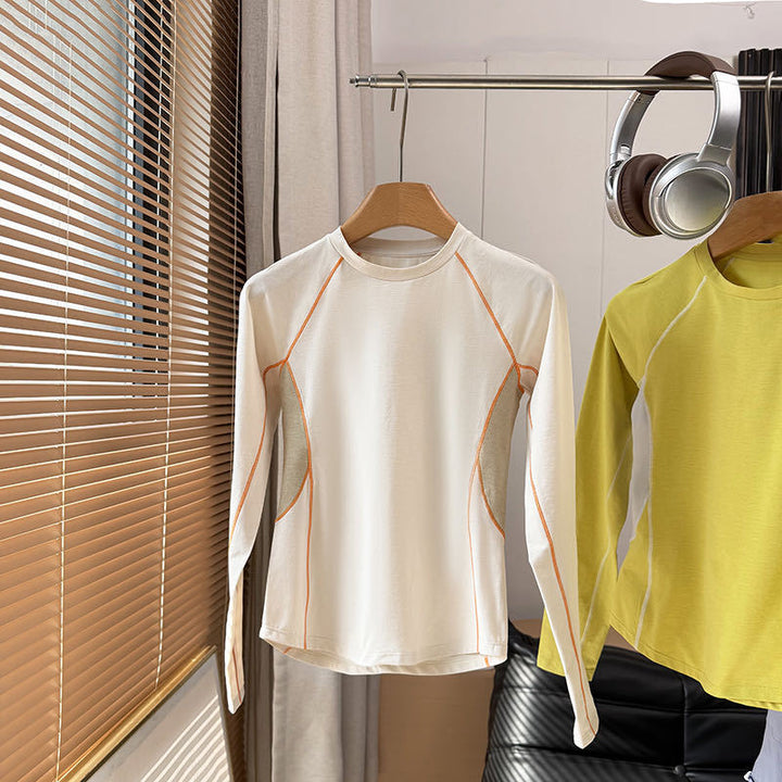 Chemise sportive à manches longues pour femmes avec système de ventilation innovant Chic & Stil