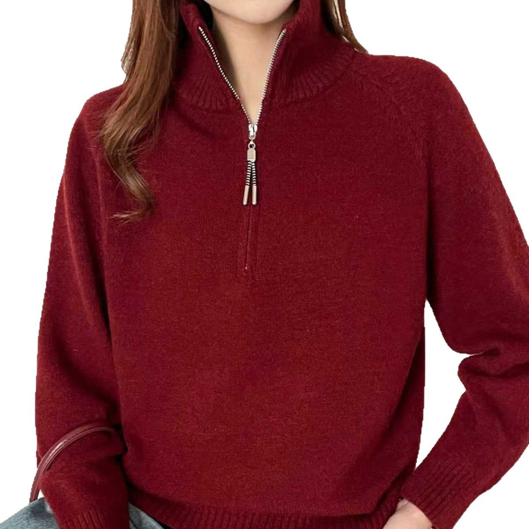 Pull confortable pour femmes avec col haut Chic & Stil