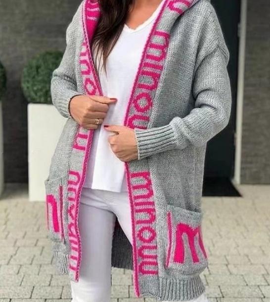 Ladies comfortable Lune London hooded Cardigan
