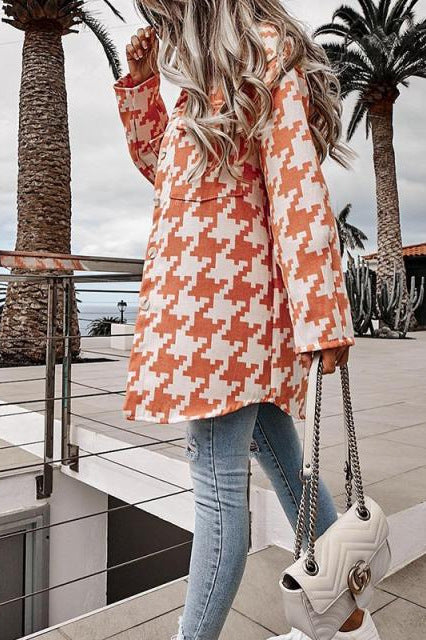 Casual plaid flannel jacket for women Lune London